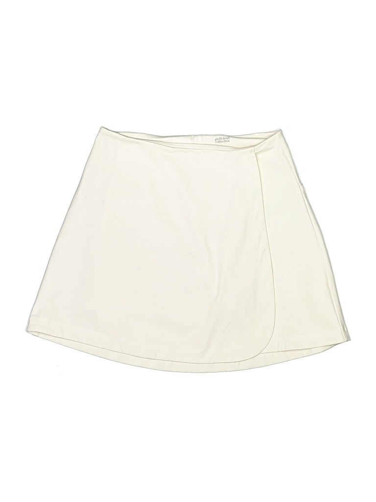 Pre-owned Girlfriend Collective Skort In Ivory