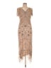 Pisarro Nights 100% Polyester Tan Cocktail Dress Size 12 - photo 1