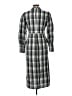 Veronica Beard Plaid Blue Gray Casual Dress Size 10 - photo 2