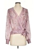 Paige Pink Long Sleeve Blouse Size S - photo 1