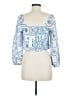 Sugarlips Blue 3/4 Sleeve Blouse Size M - photo 2