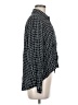 Topshop 100% Viscose Houndstooth Black Long Sleeve Blouse Size 6 - photo 4