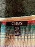 Chaps 100% Cotton Stripes Silver Pullover Sweater Size M - photo 7