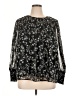 Terra & Sky 100% Polyester Black Long Sleeve Blouse Size 0X - photo 1