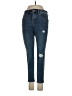 Express Hearts Blue Jeans Size 2 (petite) - photo 1