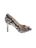 Enzo Angiolini Animal Print Gray Heels Size 7 - photo 1