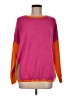 CeCe Color Block Pink Pullover Sweater Size M - photo 1