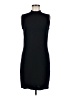 St. John Solid Black Casual Dress Size 6 - photo 1