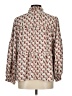 Joy Joy 100% Polyester Hearts Ivory Long Sleeve Blouse Size M - photo 2