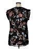 Pleione 100% Polyester Black Short Sleeve Blouse Size XL - photo 2