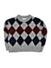 Zara Argyle Gray Pullover Sweater Size 6 - 7 - photo 1