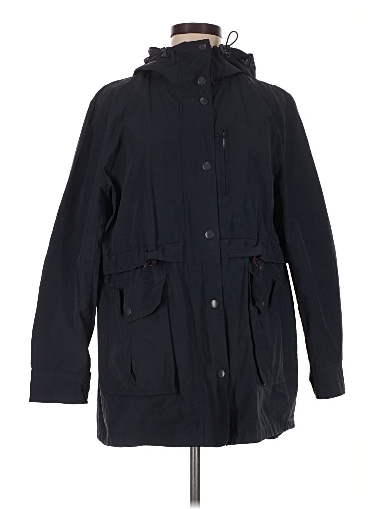 Pre-owned Jcrew Raincoat In Blue