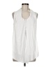 Bar III White Sleeveless Blouse Size M - photo 1