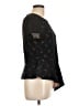 BCBGMAXAZRIA Black Short Sleeve Top Size L - photo 4
