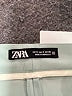 Zara Solid Blue Teal Casual Pants Size S - photo 7