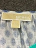 MICHAEL Michael Kors 100% Viscose Blue 3/4 Sleeve Blouse Size L (petite) - photo 7