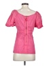 BCBGMAXAZRIA Pink Short Sleeve Blouse Size S - photo 2
