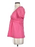 BCBGMAXAZRIA Pink Short Sleeve Blouse Size S - photo 5
