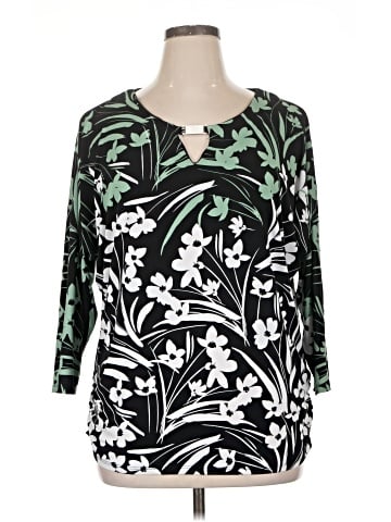 JM Collection 3/4 Sleeve Blouse (view 1)