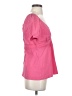BCBGMAXAZRIA Pink Short Sleeve Blouse Size S - photo 4