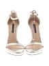 Stuart Weitzman Metallic Silver Sandals Size 8 - photo 2
