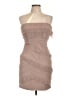 BCBGMAXAZRIA 100% Polyester Pink Tan Cocktail Dress Size 10 - photo 1