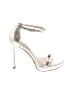 Stuart Weitzman Metallic Silver Sandals Size 8 - photo 1