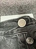 Levi's 100% Cotton Hearts Black Denim Shorts Size 23 waist - photo 3