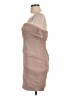 BCBGMAXAZRIA 100% Polyester Pink Tan Cocktail Dress Size 10 - photo 5