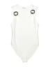 Zara Solid Ivory One Piece Swimsuit Size S - photo 1