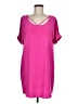 metaphor 100% Polyester Solid Pink Casual Dress One size - photo 1