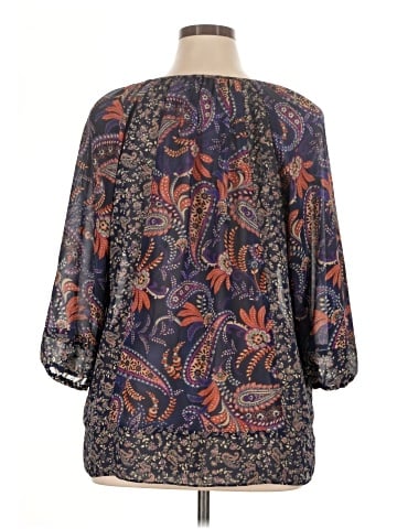 Chaps 3/4 Sleeve Blouse (view 2)