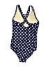 Lands' End Polka Dots Blue One Piece Swimsuit Size 8 - photo 2