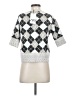 Zara Argyle Silver Pullover Sweater Size S - photo 2