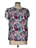 Angashion Blue Short Sleeve Blouse Size L - photo 1