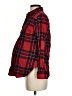 Old Navy - Maternity 100% Cotton Plaid Red Long Sleeve Button-Down Shirt Size XS Maternity - photo 5