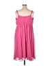 Torrid 100% Polyester Solid Pink Cocktail Dress Size 1X Plus (1) - photo 2