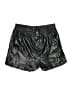 Very J Metallic Black Athletic Shorts Size L - photo 1