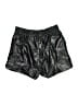 Very J Metallic Black Athletic Shorts Size L - photo 2