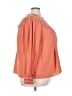 Torrid 100% Cotton Orange Long Sleeve Blouse Size 3X Plus (3) - photo 4