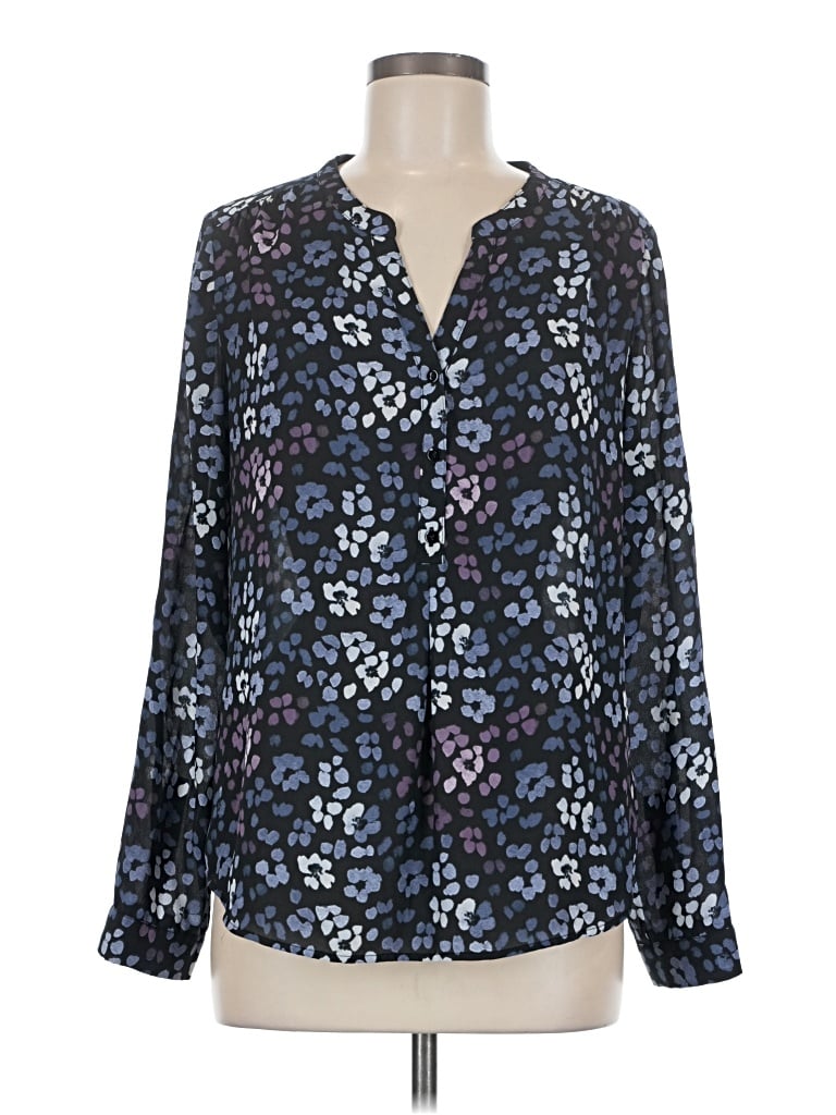 Pre-owned Noir 3/4 Sleeve Blouse In Blue