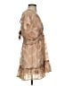 Blue Island 100% Polyester Paisley Tan Cocktail Dress Size S - photo 4