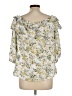 Chaus 100% Rayon Yellow 3/4 Sleeve Blouse Size L - photo 2