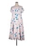 Lane Bryant Floral Blue Casual Dress Size 18 - photo 1