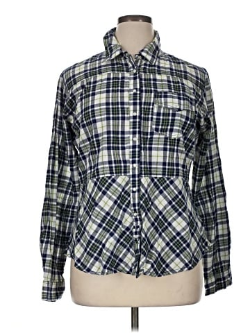 Ashley Stewart Long Sleeve Button-Down Shirt (view 1)