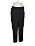 Eileen Fisher 100% Silk Solid Black Silk Pants Size L - photo 1