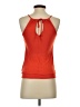 Express 100% Polyester Orange Sleeveless Blouse Size XS - photo 2