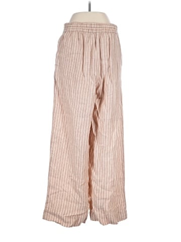 Madewell Pull-On Straight Crop Pants in 100% Linen (view 2)