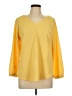 Chico's Yellow 3/4 Sleeve Blouse Size Lg (2) - photo 1