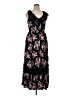 Torrid 100% Rayon Floral Black Casual Dress Size 1X Plus (1) - photo 1